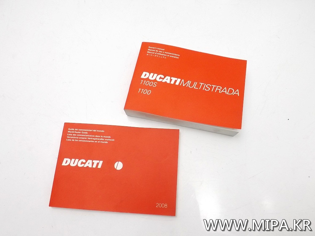 듀카티 DUCATI DUCATI 멀티스트라다 1100 설명서 메뉴얼  A013F0630
